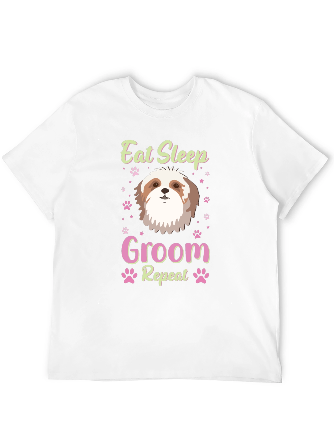Eat Sleep Groom Shih Tzu Dog Lover T-Shirt