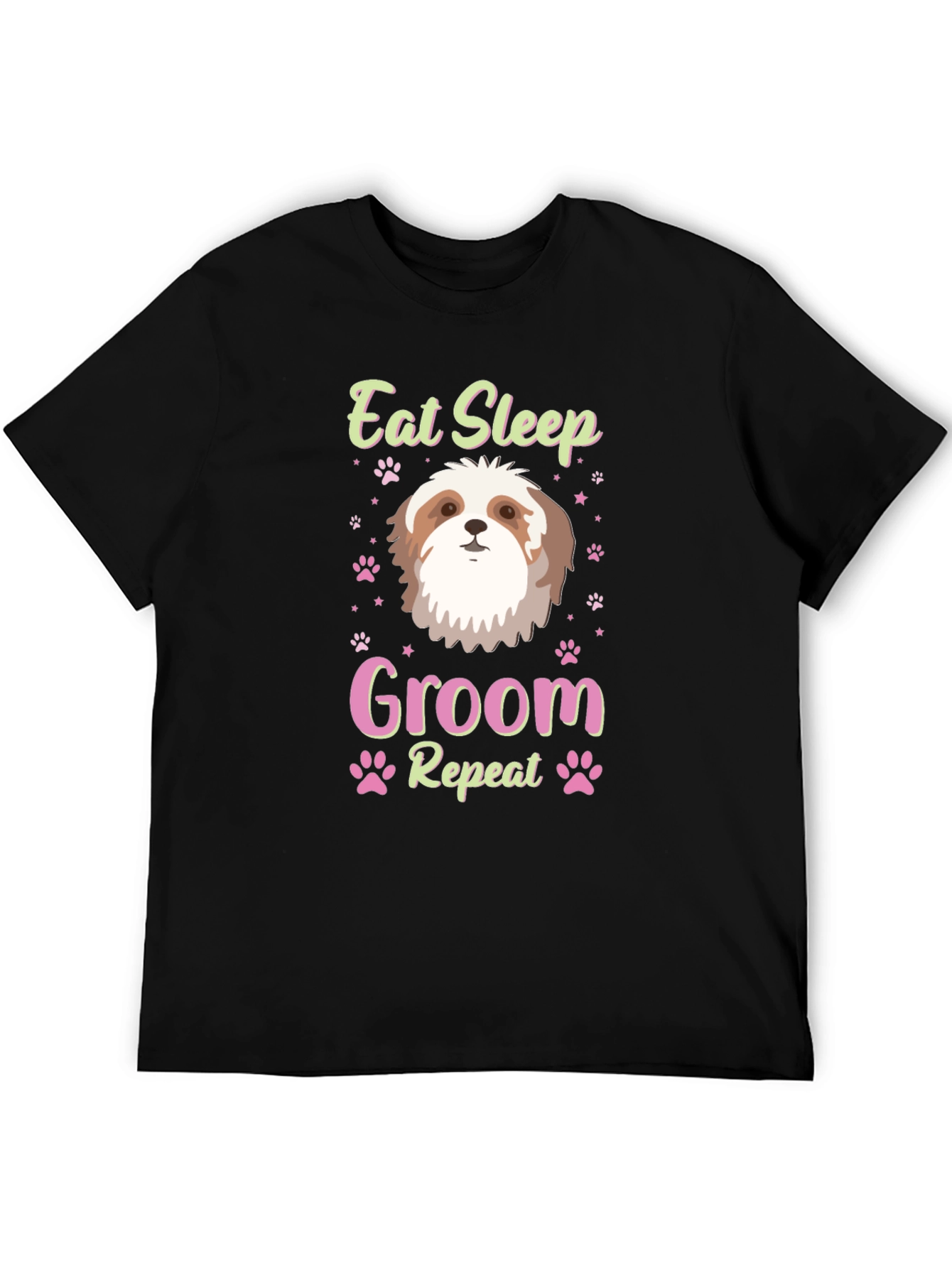 Eat Sleep Groom Shih Tzu Dog Lover T-Shirt