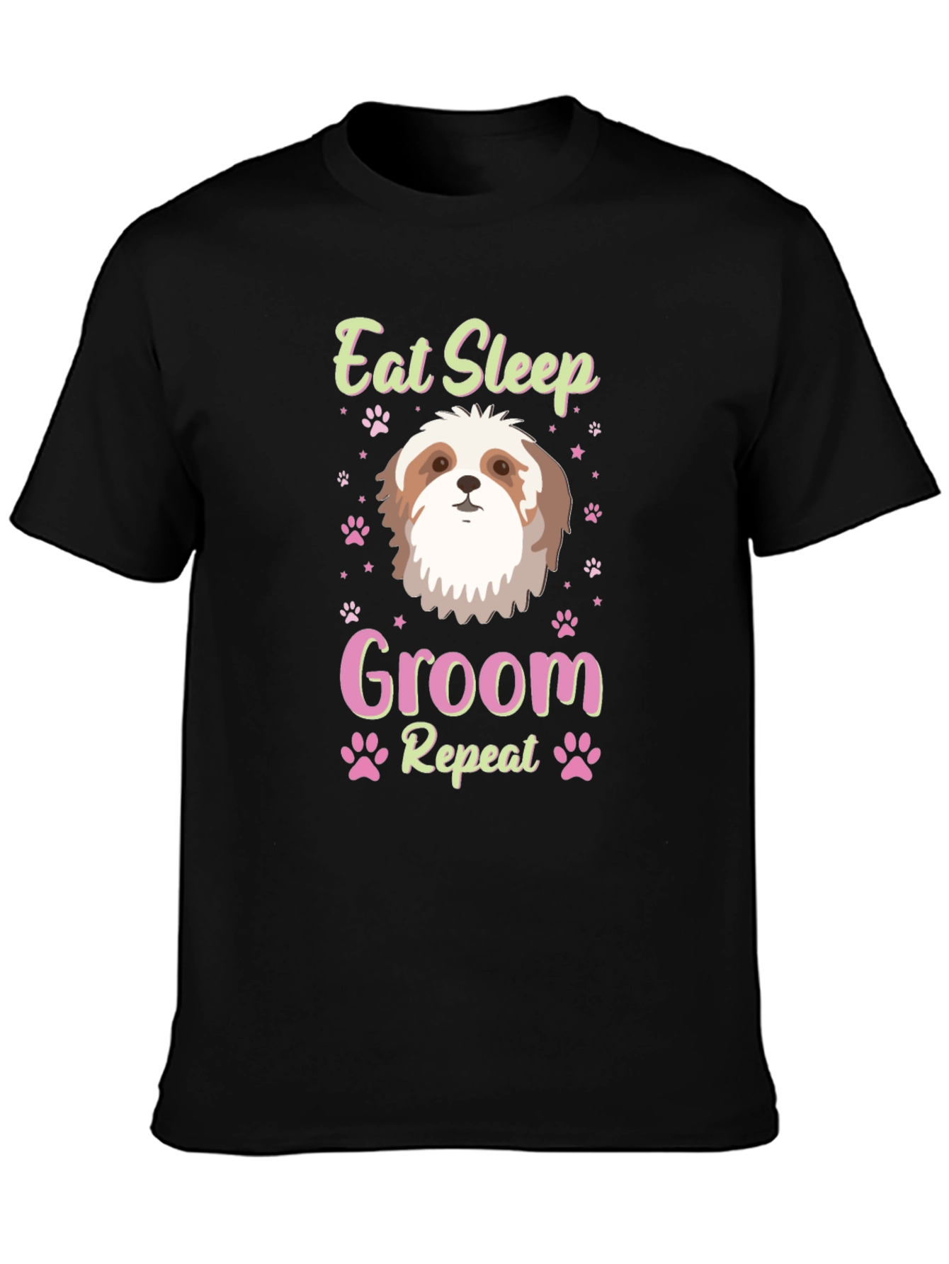 Eat Sleep Groom Shih Tzu Dog Lover T-Shirt