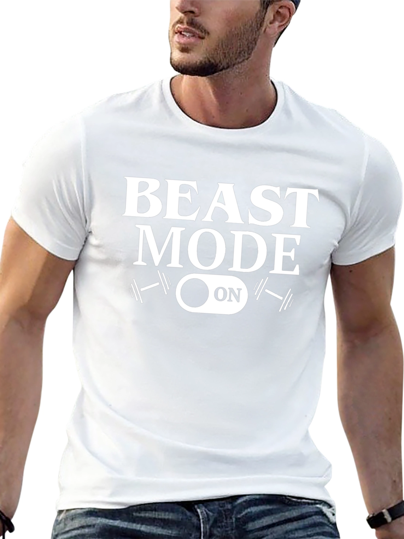 Beast Mode On Graphic T-Shirt - Black