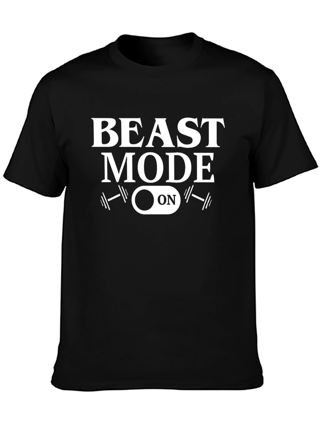 Beast Mode On Graphic T-Shirt - Black