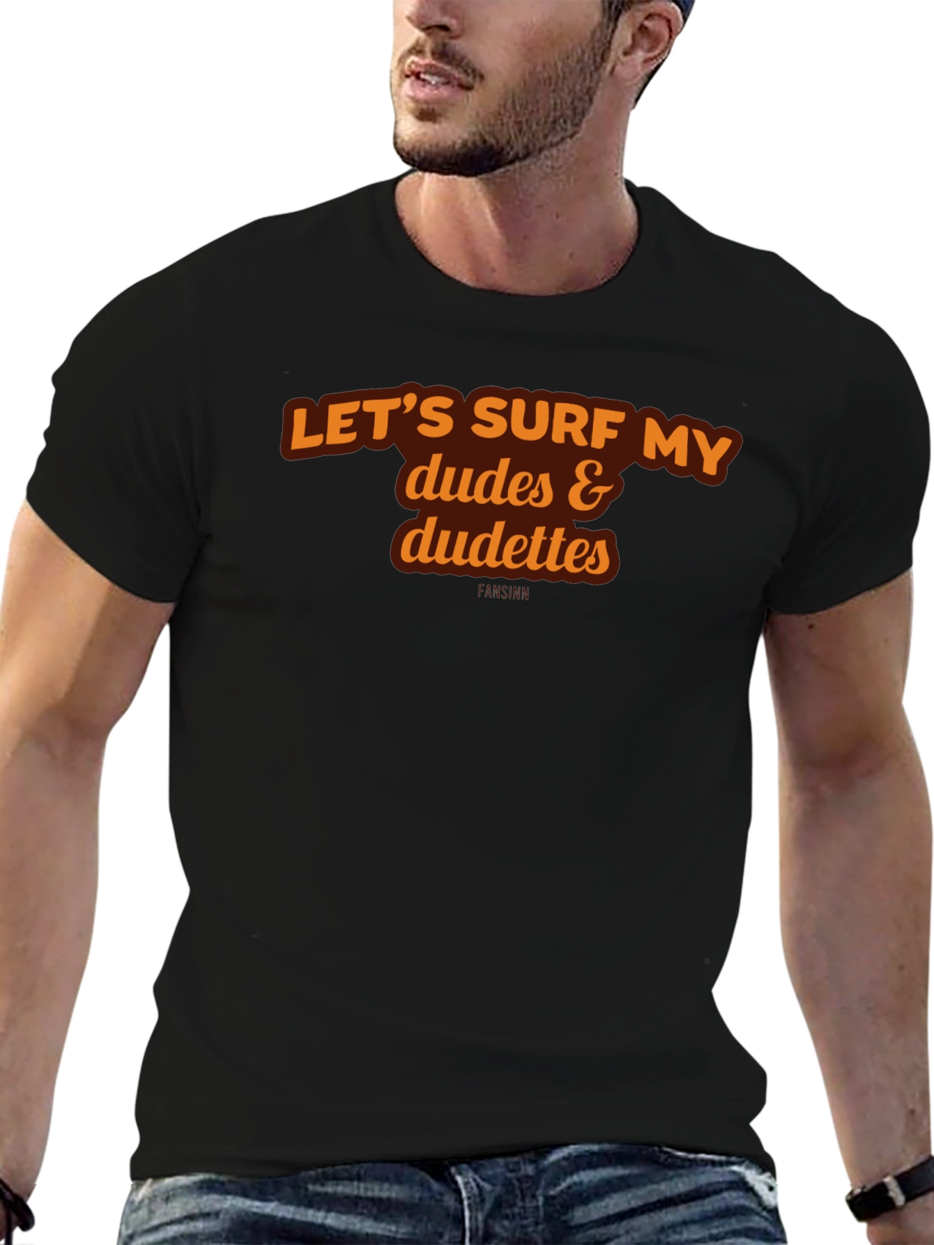 Lets Surf Dudes & Dudettes Graphic Tee