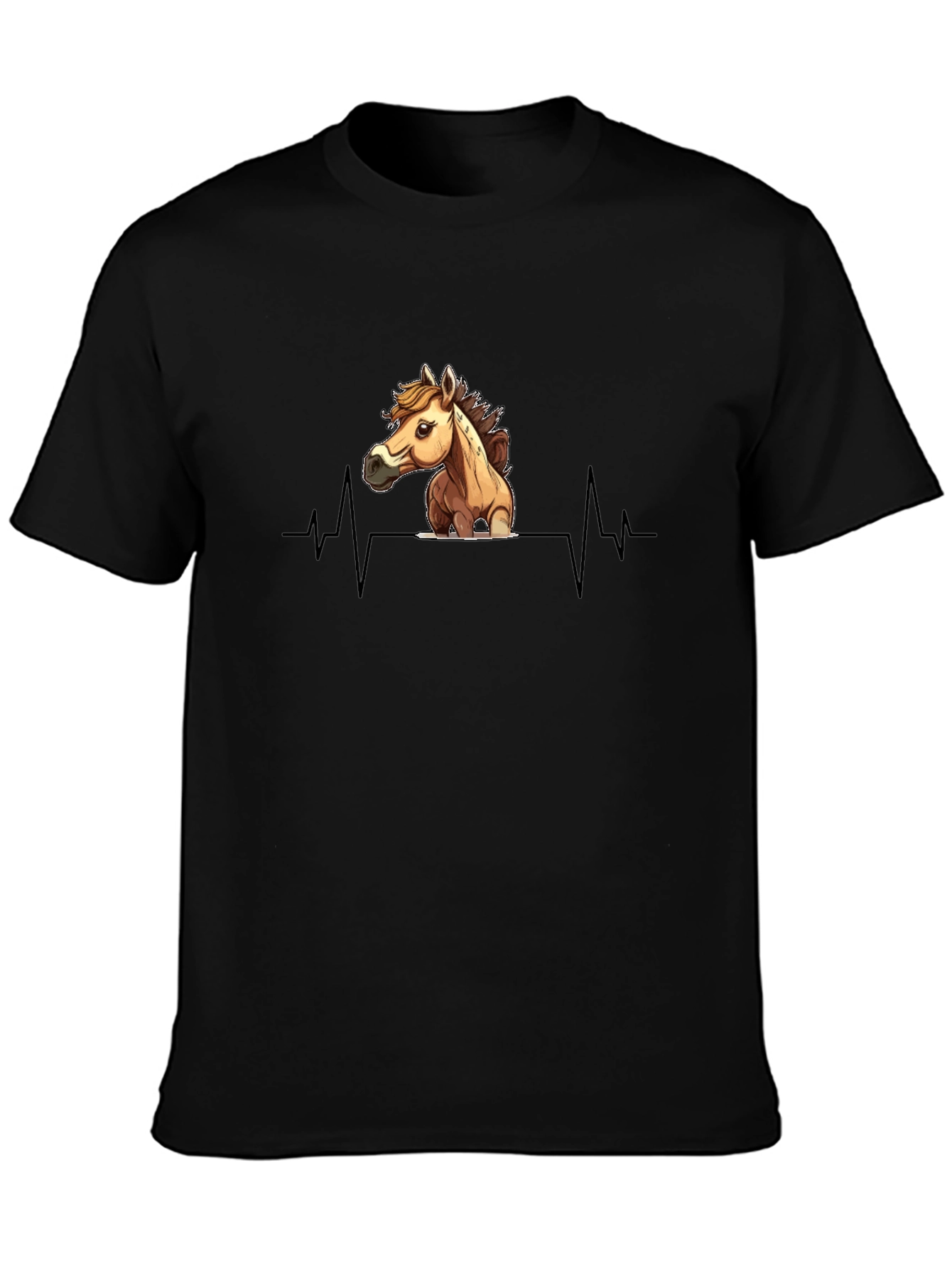 Horse Heartbeat T-Shirt - Equestrian Style