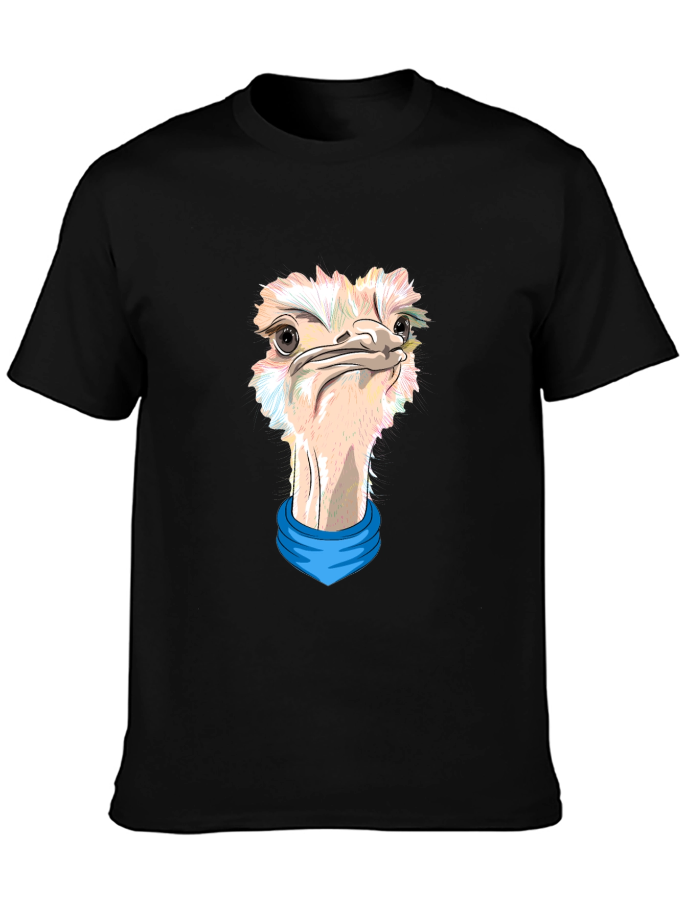 Ostrich Graphic Tee - Black Unique Design