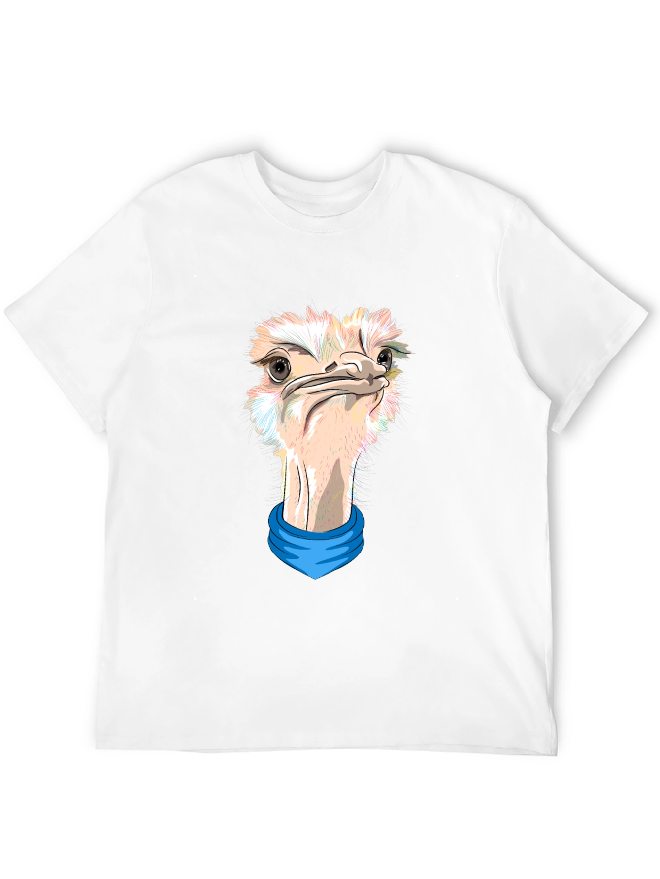 Ostrich Graphic Tee - Black Unique Design