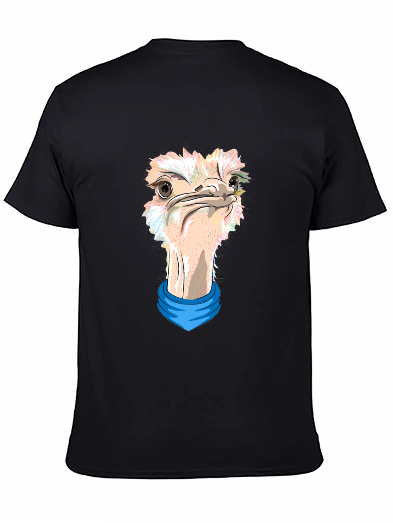 Ostrich Graphic Tee - Black Unique Design