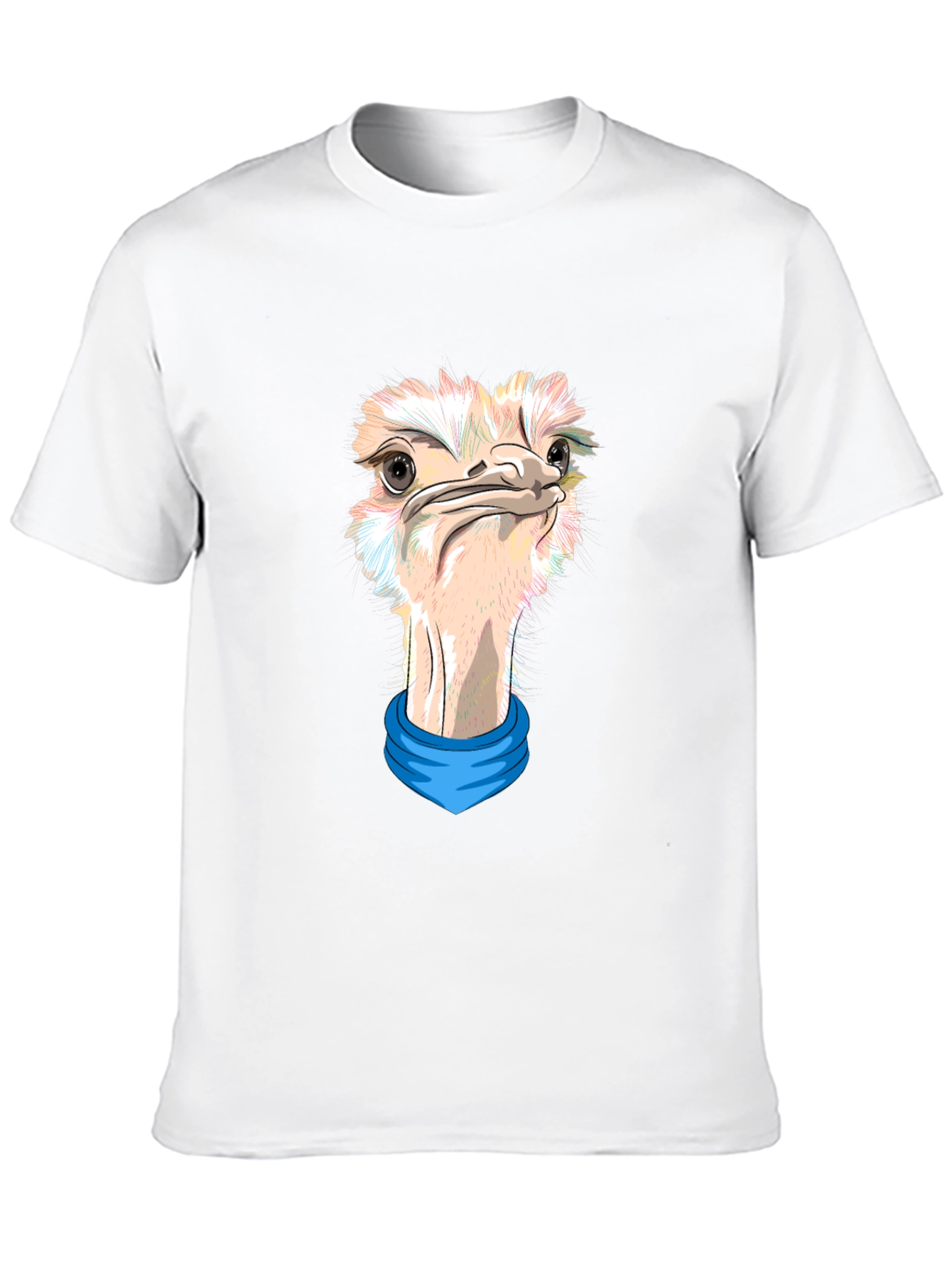 Ostrich Graphic Tee - Black Unique Design