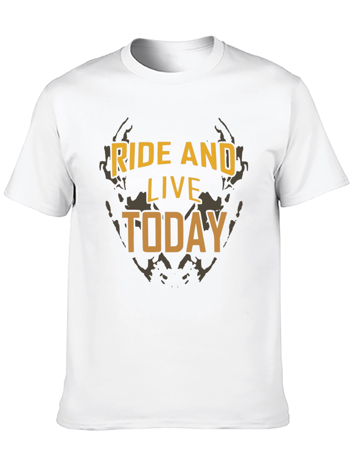 Ride and Live Today Graphic Tee - Black