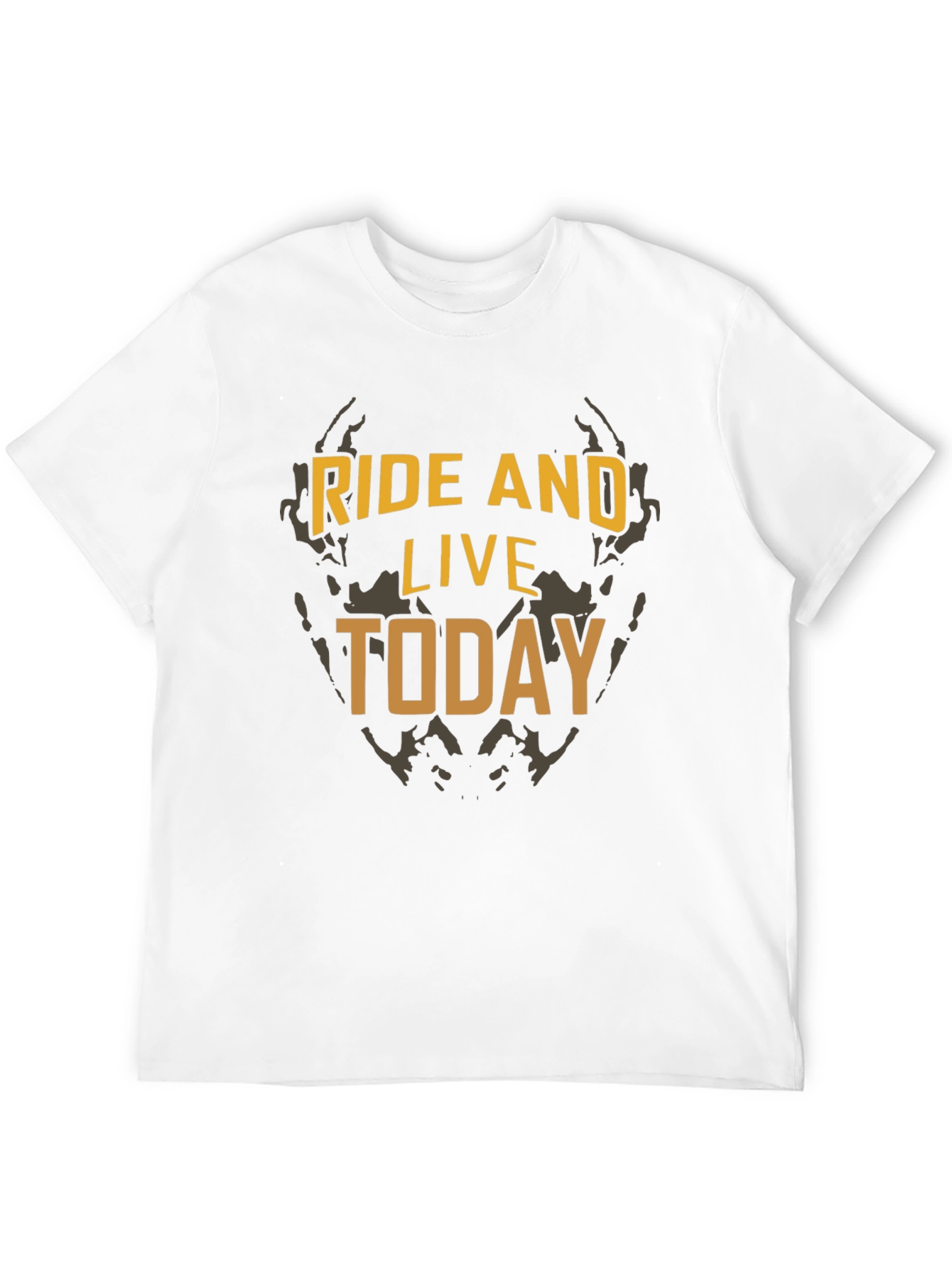 Ride and Live Today Graphic Tee - Black