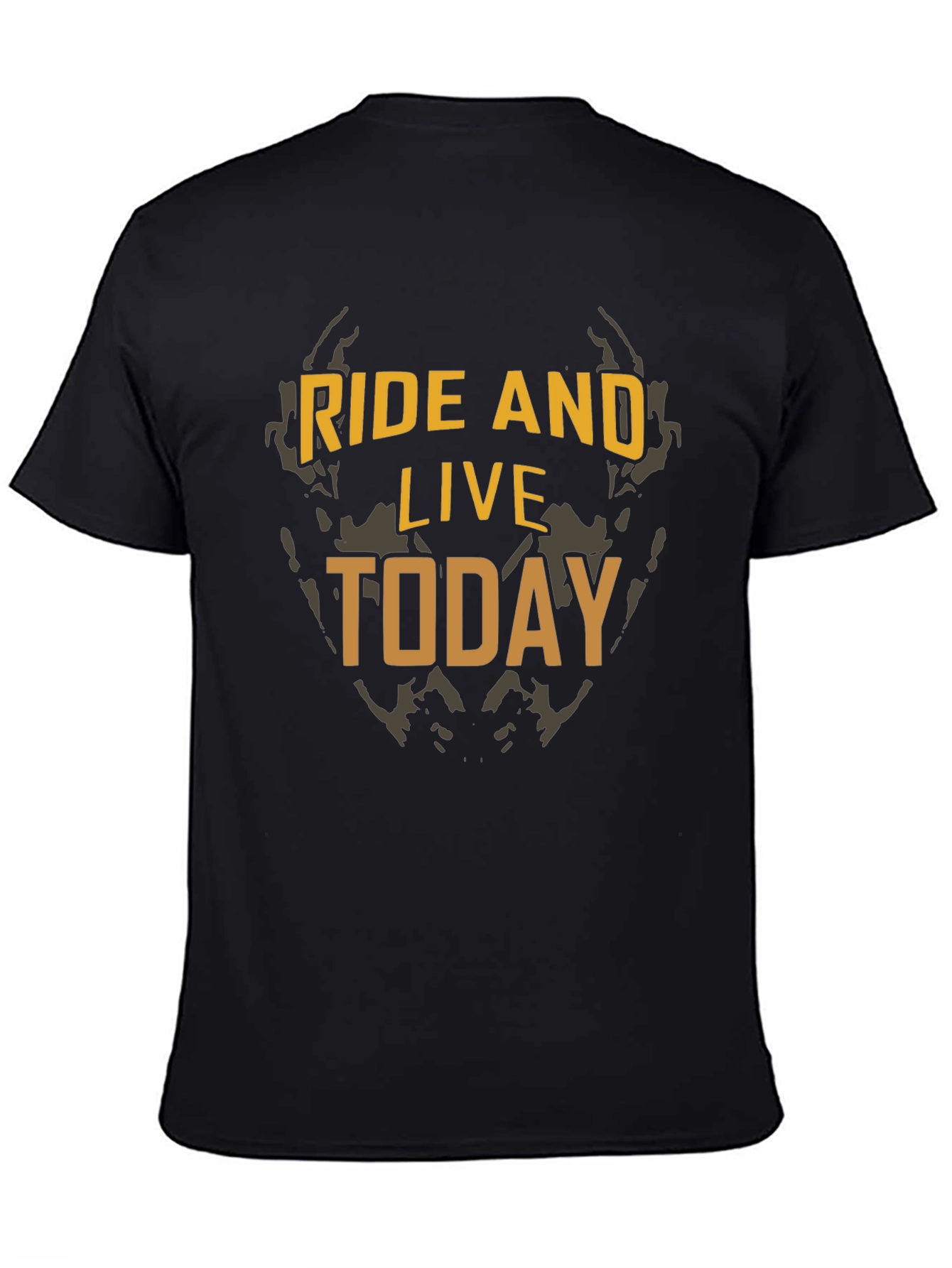 Ride and Live Today Graphic Tee - Black
