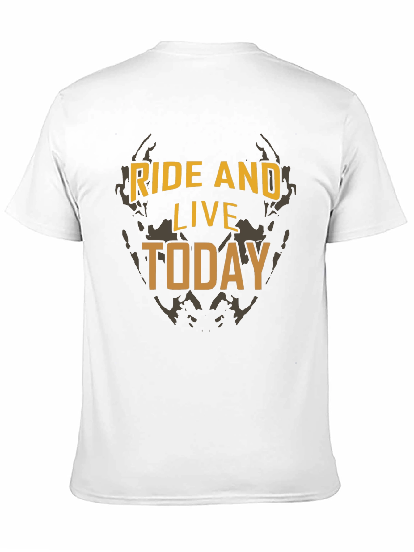 Ride and Live Today Graphic Tee - Black
