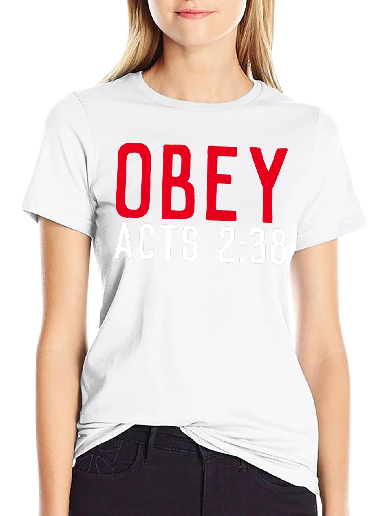 Obey Acts 2:38 T-Shirt - Stylish Christian Apparel