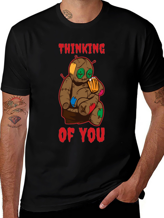Thinking of You Voodoo Doll Black T-Shirt