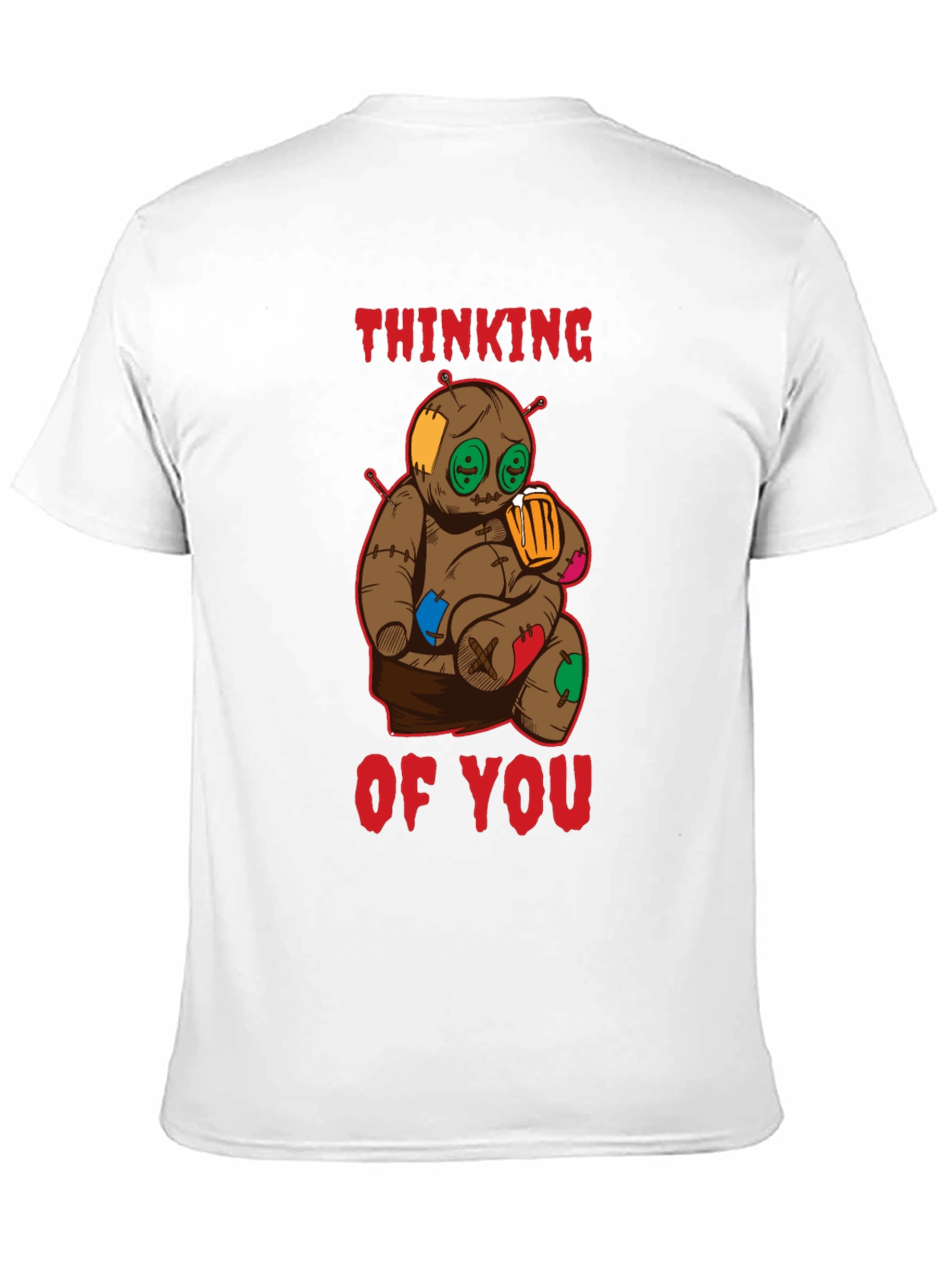 Thinking of You Voodoo Doll Black T-Shirt