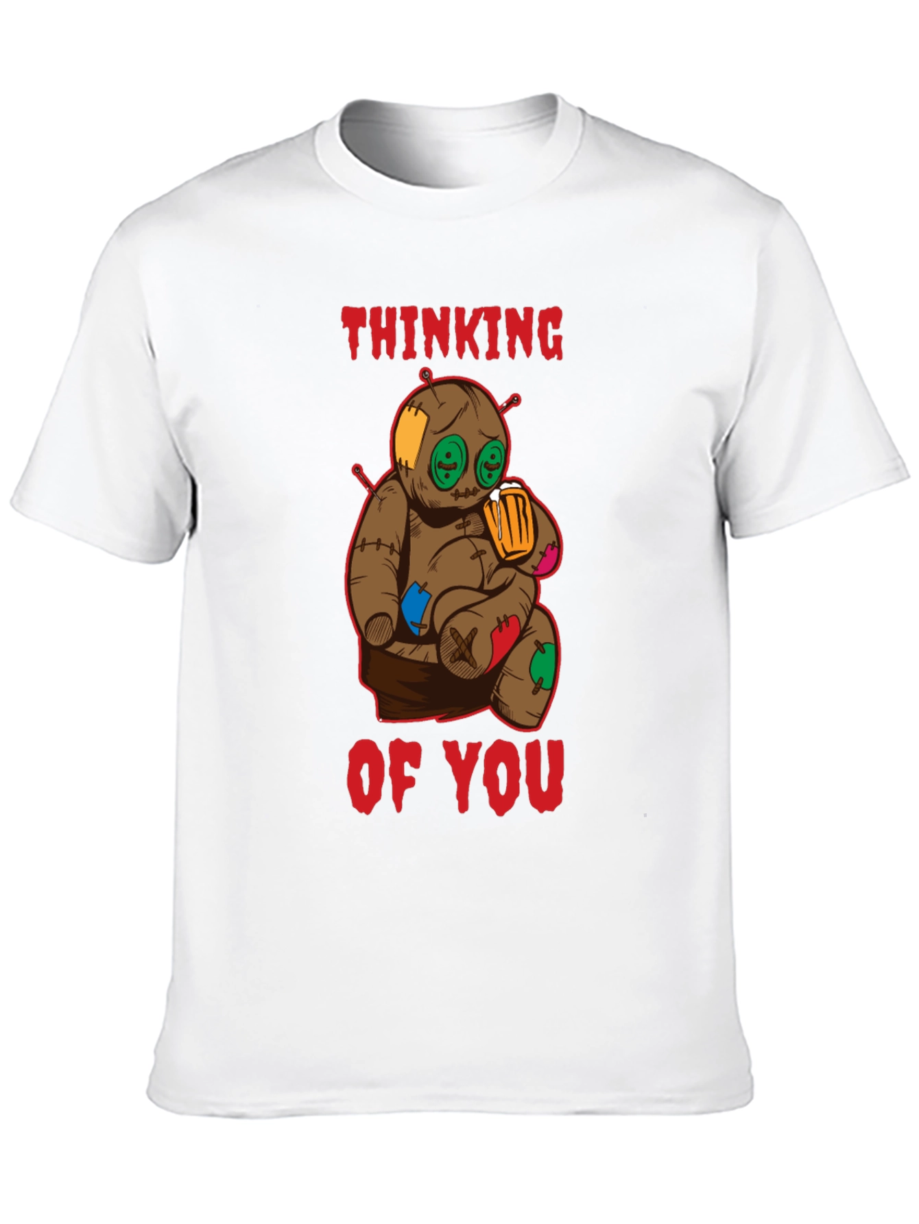 Thinking of You Voodoo Doll Black T-Shirt