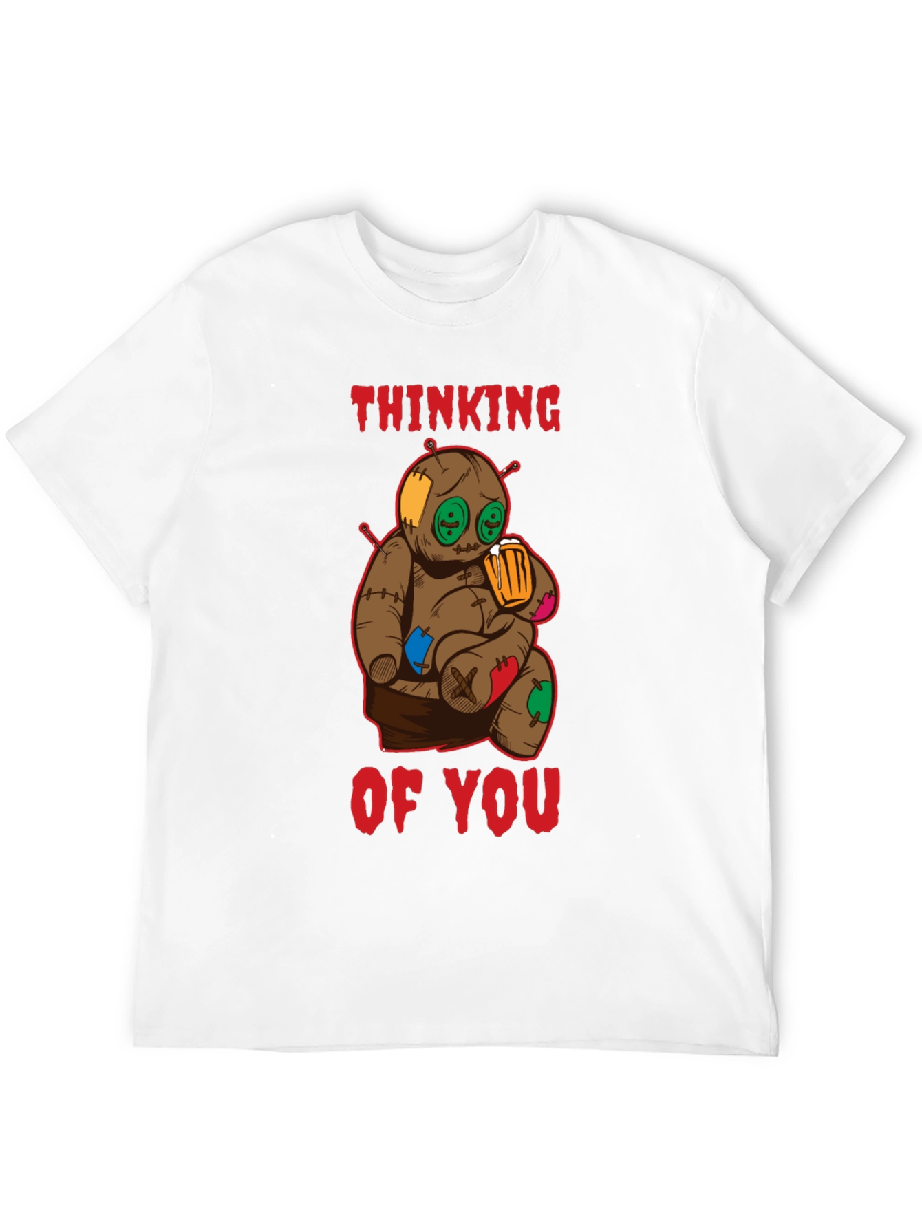 Thinking of You Voodoo Doll Black T-Shirt