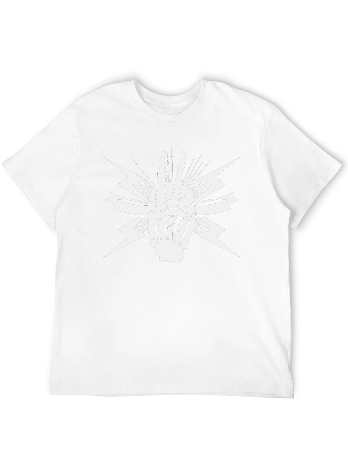 Skeleton Hand Graphic Tee - Black