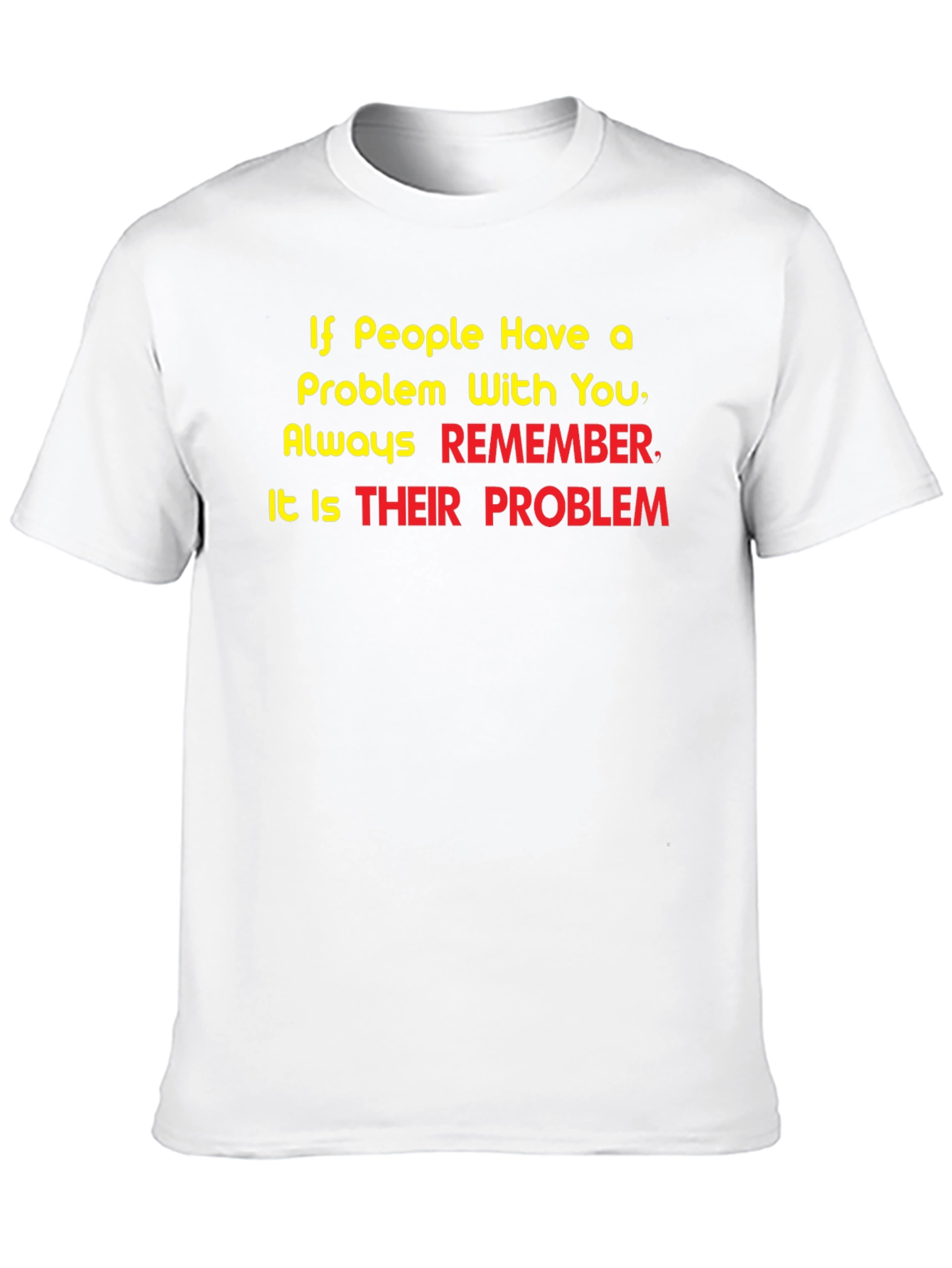 Funny Problem Graphic Tee - Black T-Shirt