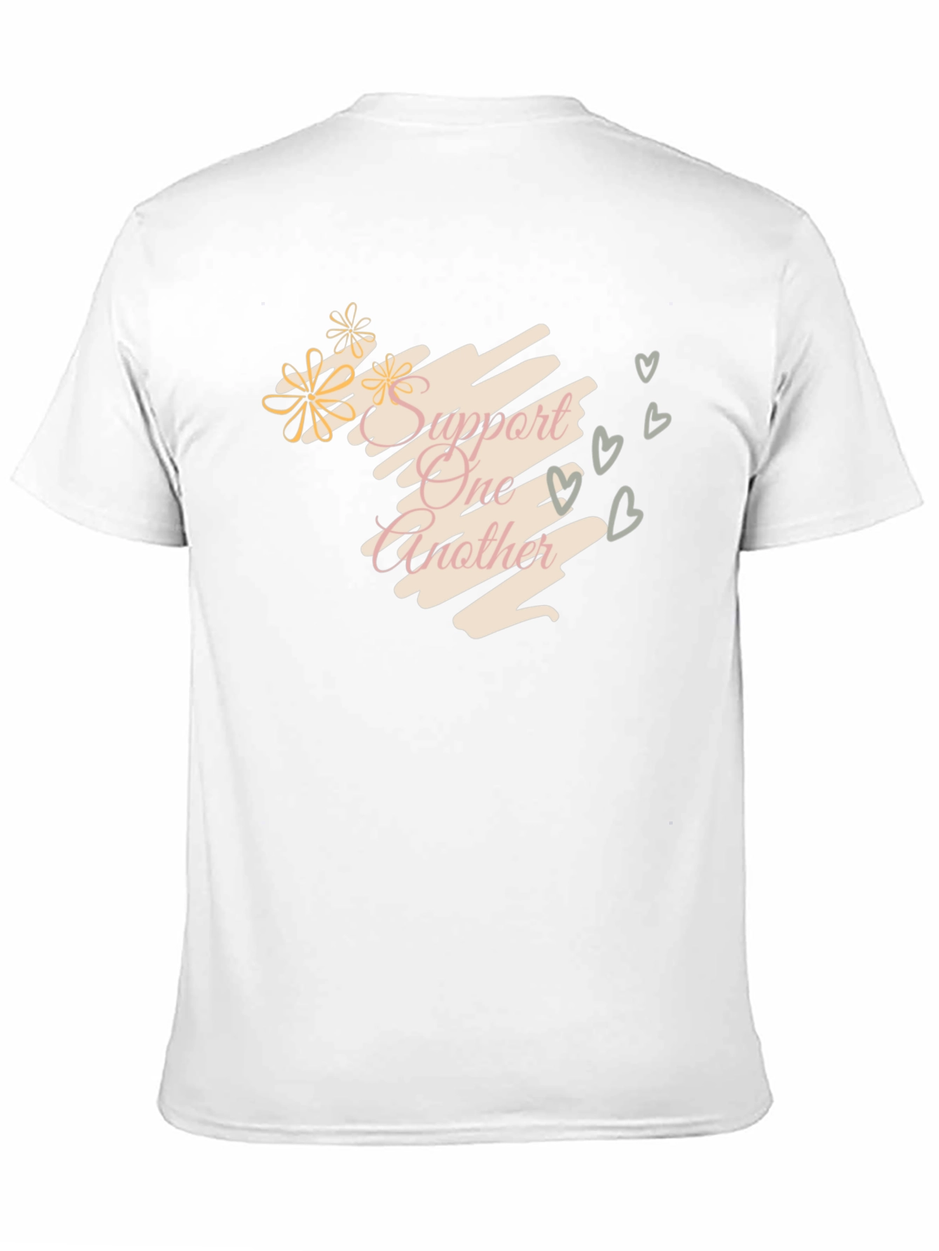 Support One Another Black Graphic Tee