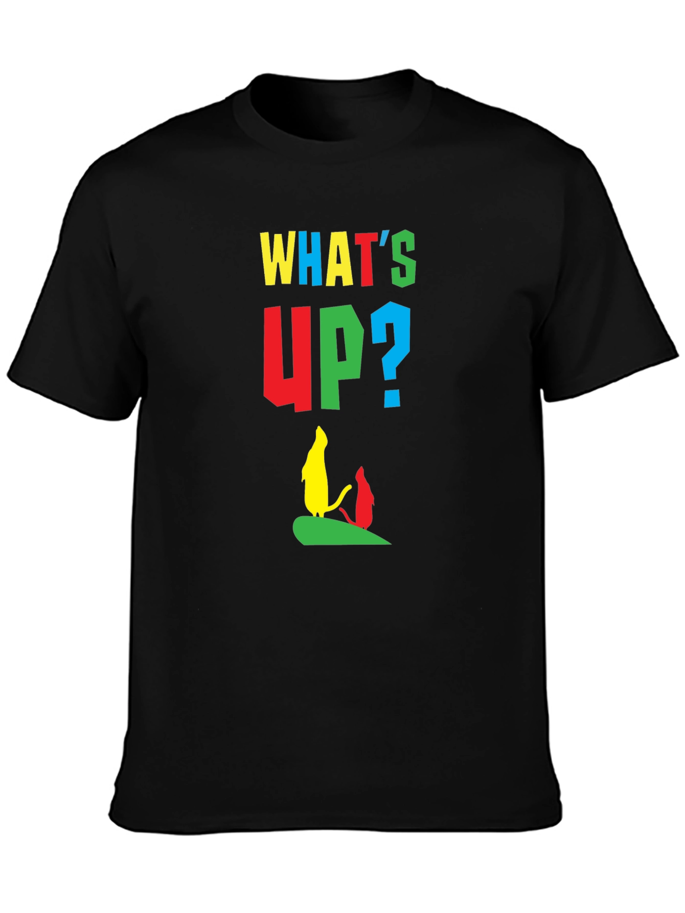 Whimsical Cartoon Graphic Tee - Whats Up?