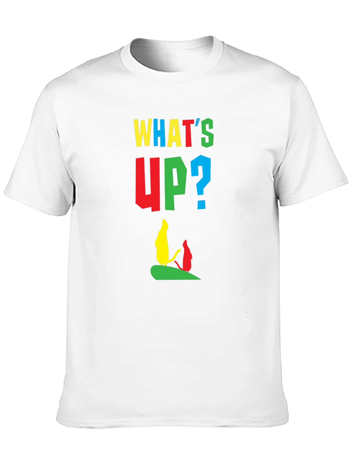 Whimsical Cartoon Graphic Tee - Whats Up?