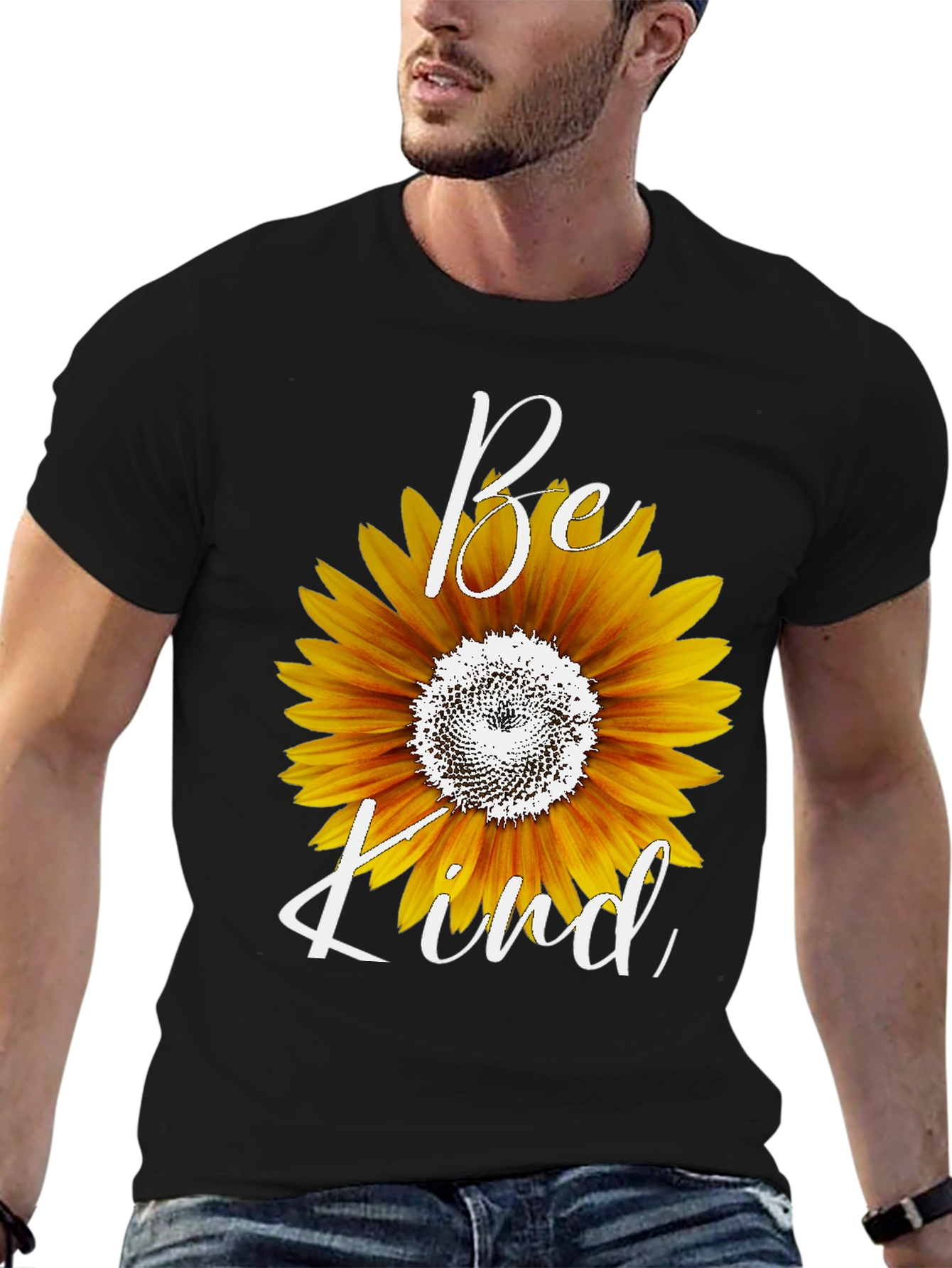 Be Kind Sunflower Graphic T-Shirt
