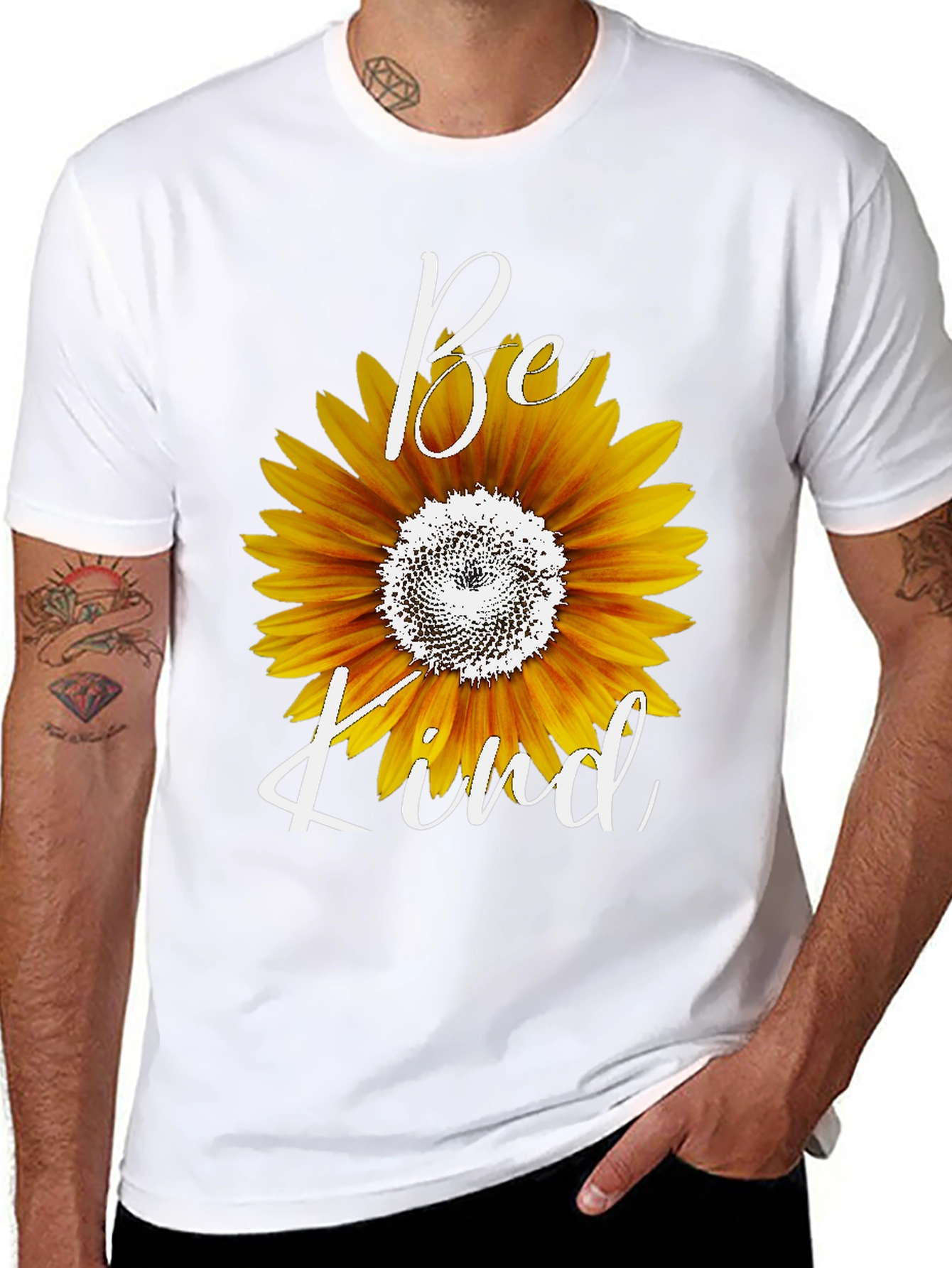 Be Kind Sunflower Graphic T-Shirt