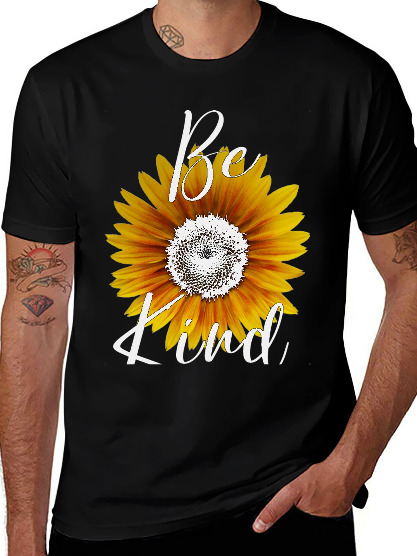 Be Kind Sunflower Graphic T-Shirt