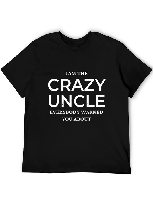 Crazy Uncle Graphic Tee - Black