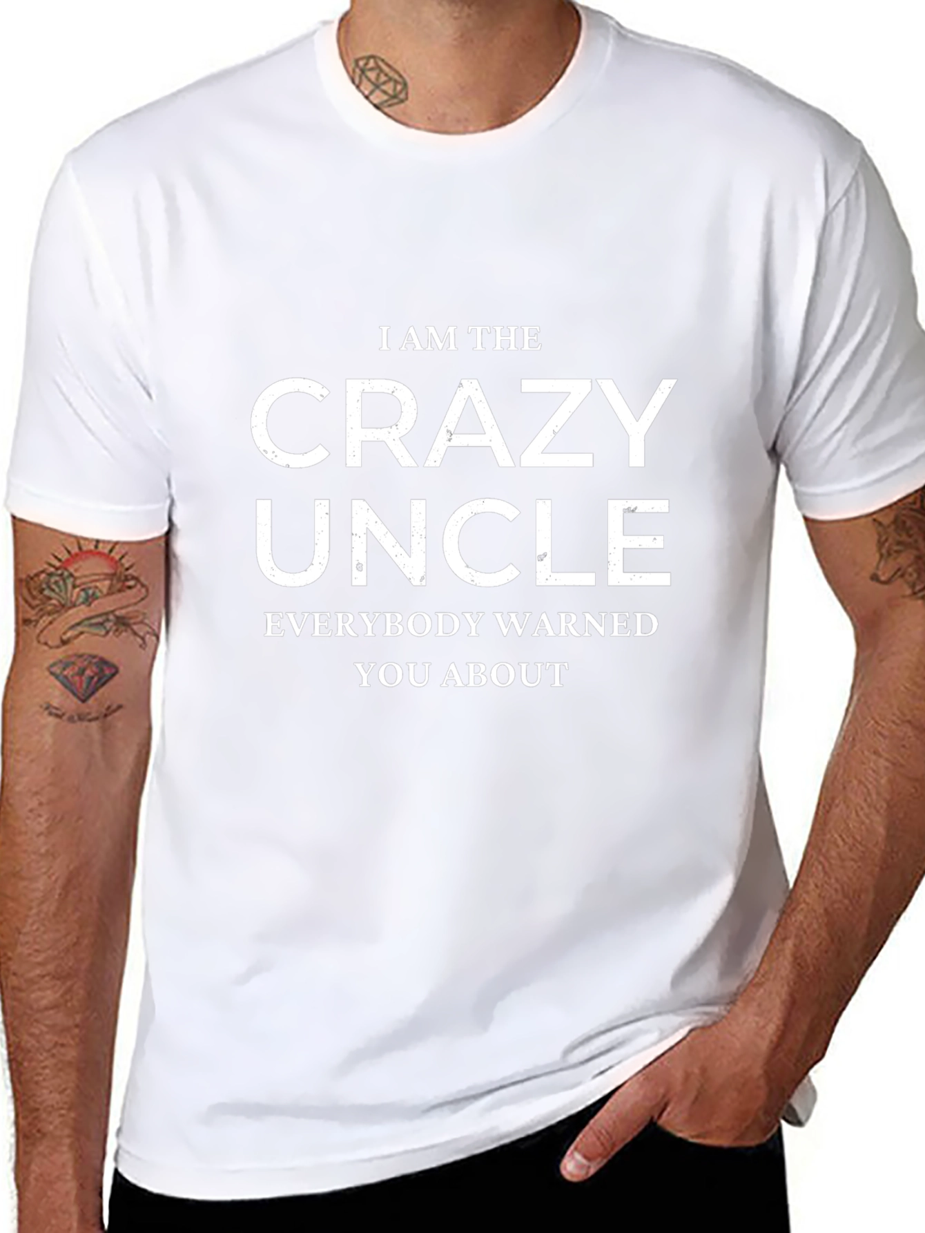 Crazy Uncle Graphic Tee - Black