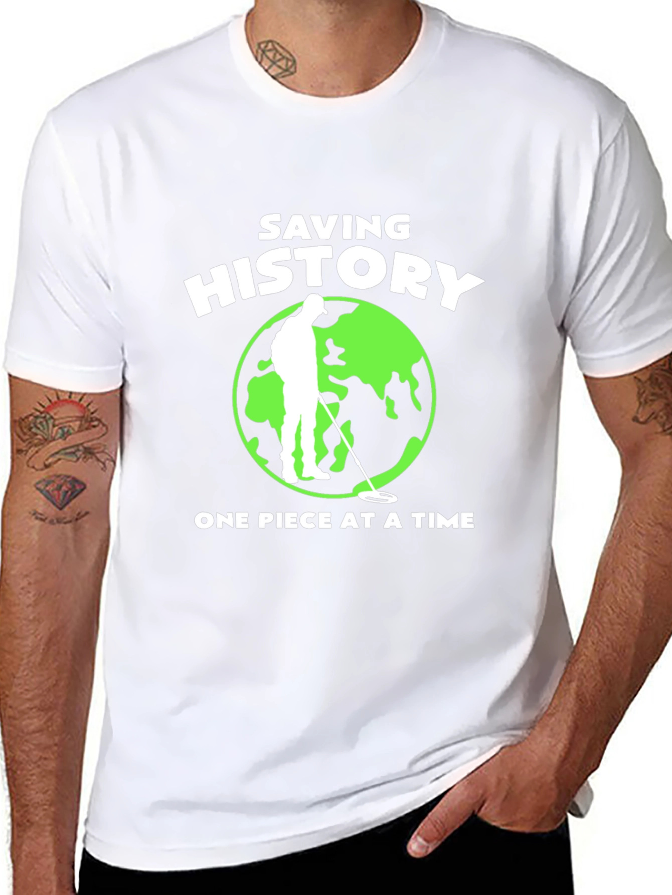 Saving History T-Shirt Metal Detecting Tee