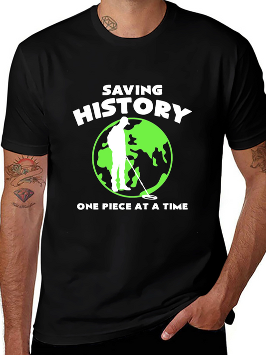 Saving History T-Shirt Metal Detecting Tee
