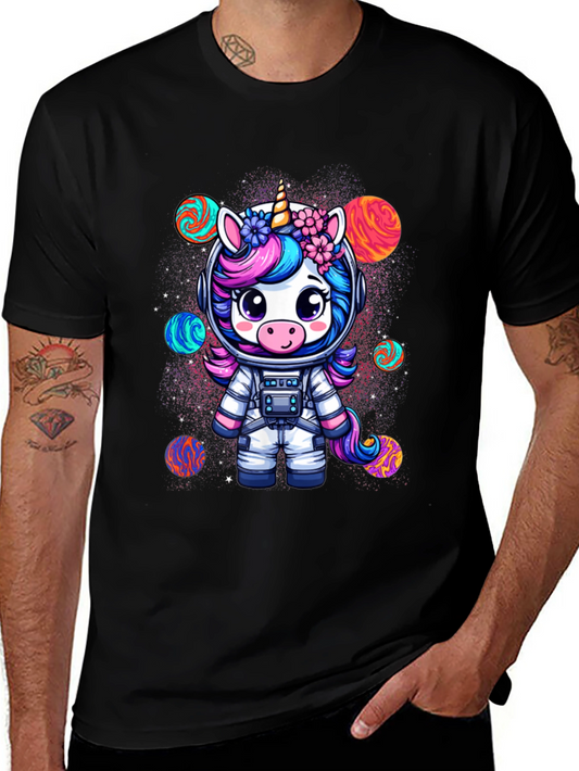 Unicorn Astronaut Graphic T-Shirt
