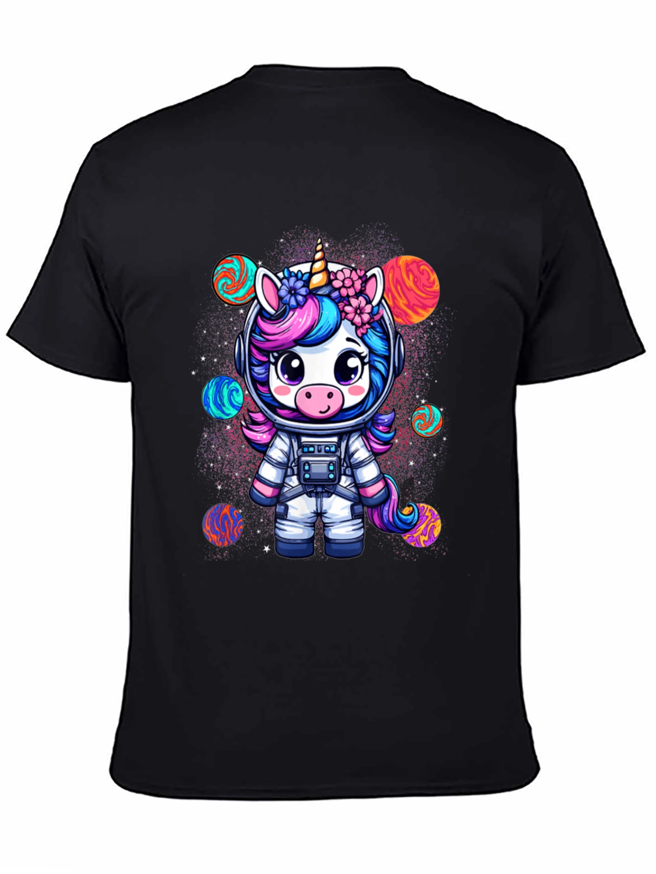 Unicorn Astronaut Graphic T-Shirt