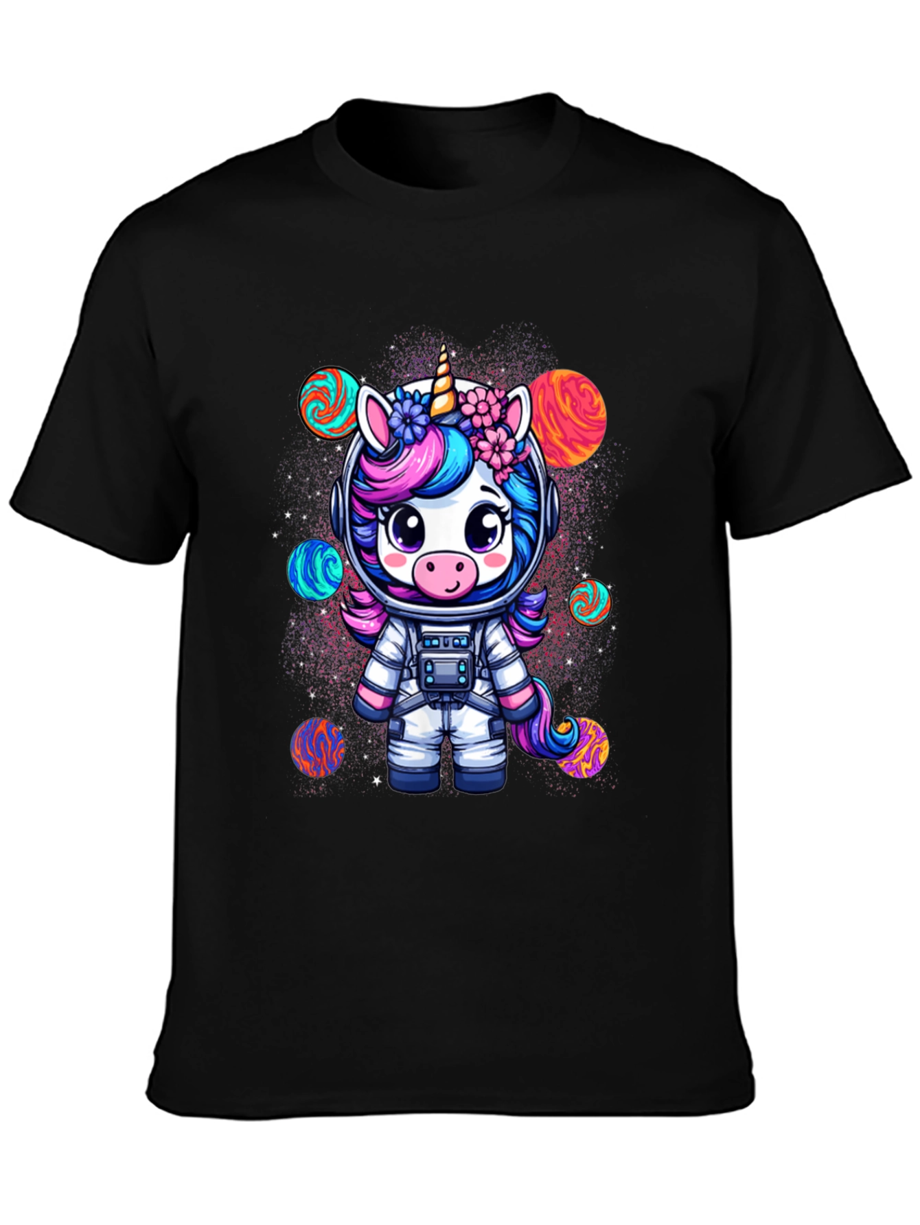 Unicorn Astronaut Graphic T-Shirt