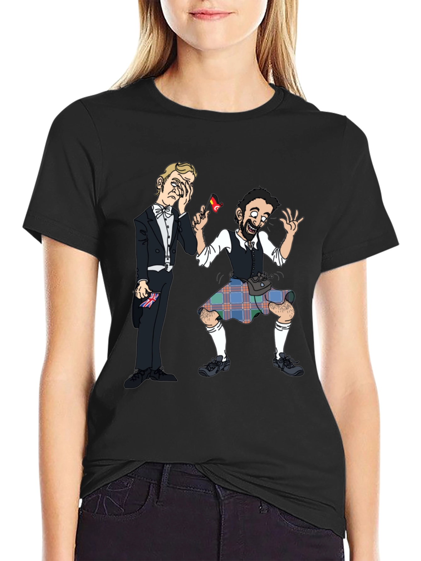 Humorous Cartoon Graphic Tee
