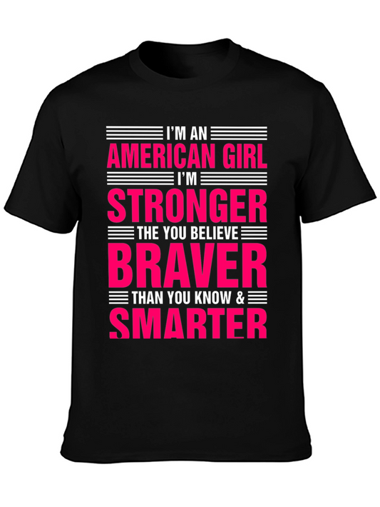 American Girl T-Shirt Strong Brave Smart