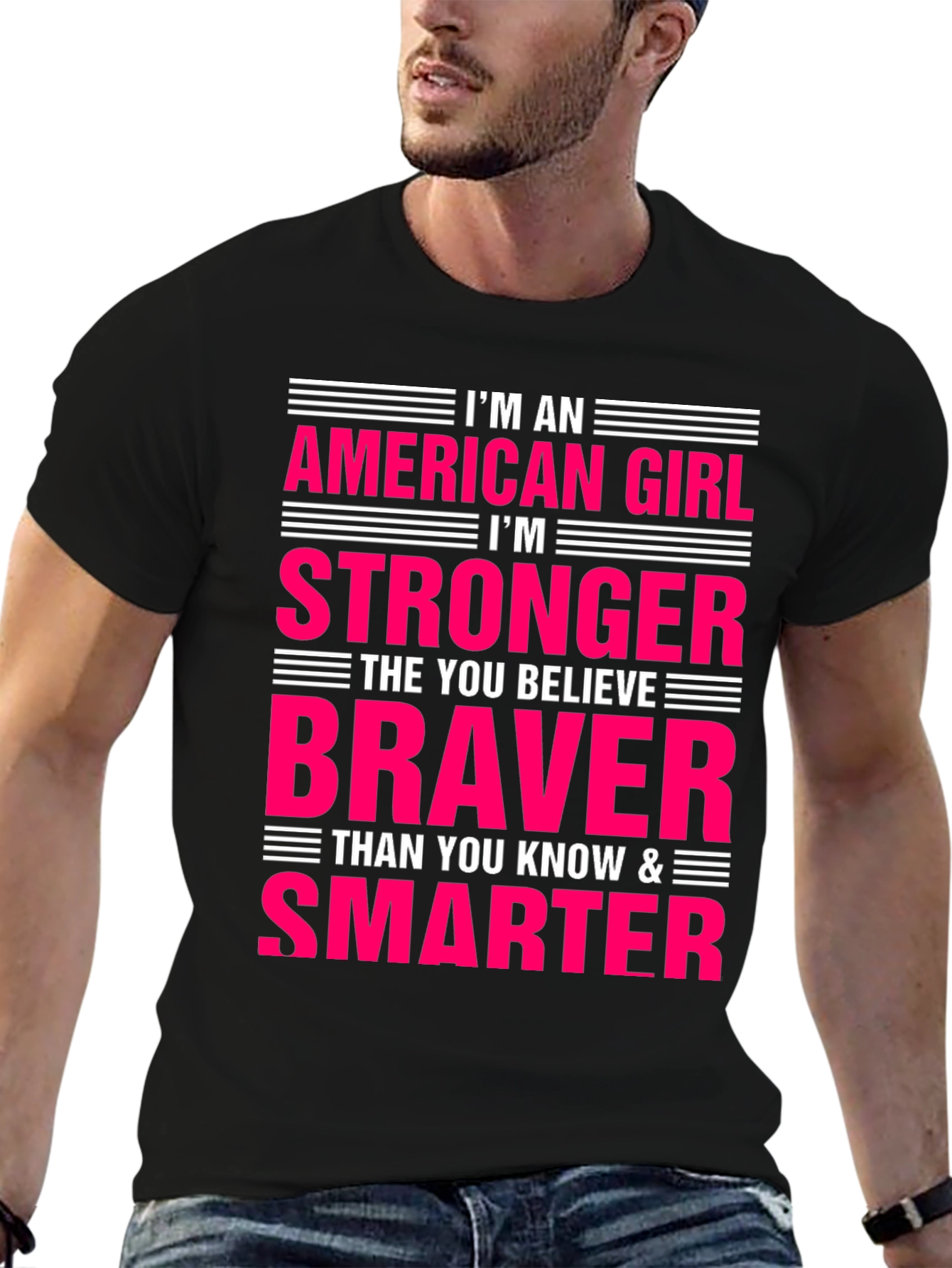 American Girl T-Shirt Strong Brave Smart
