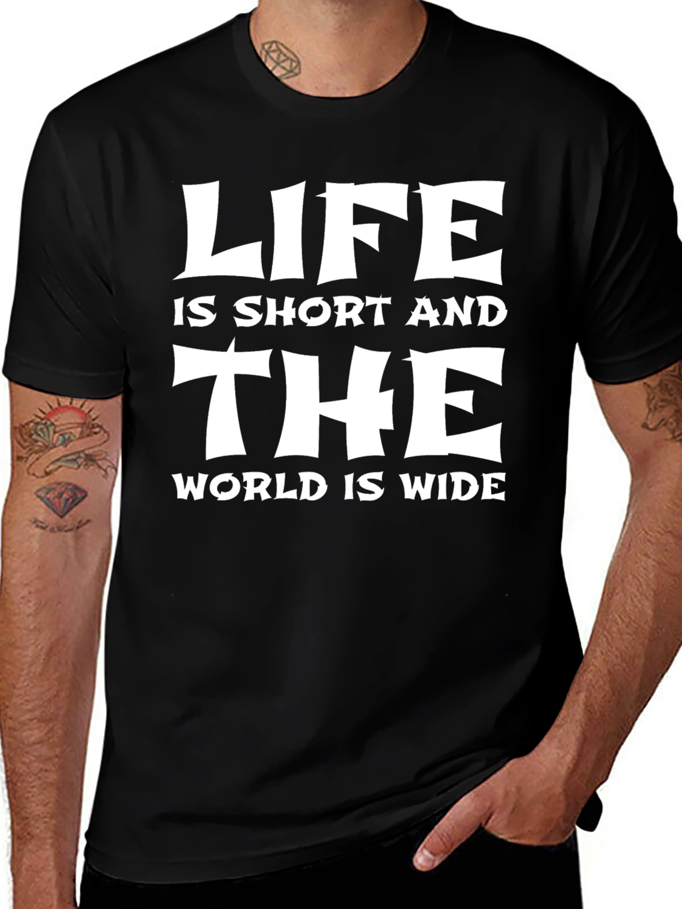 Life is Short T-Shirt: Inspiring Graphic Tee