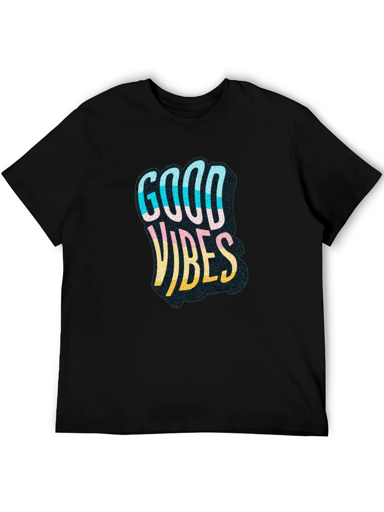 Good Vibes Graphic Tee - Mens Black T-Shirt