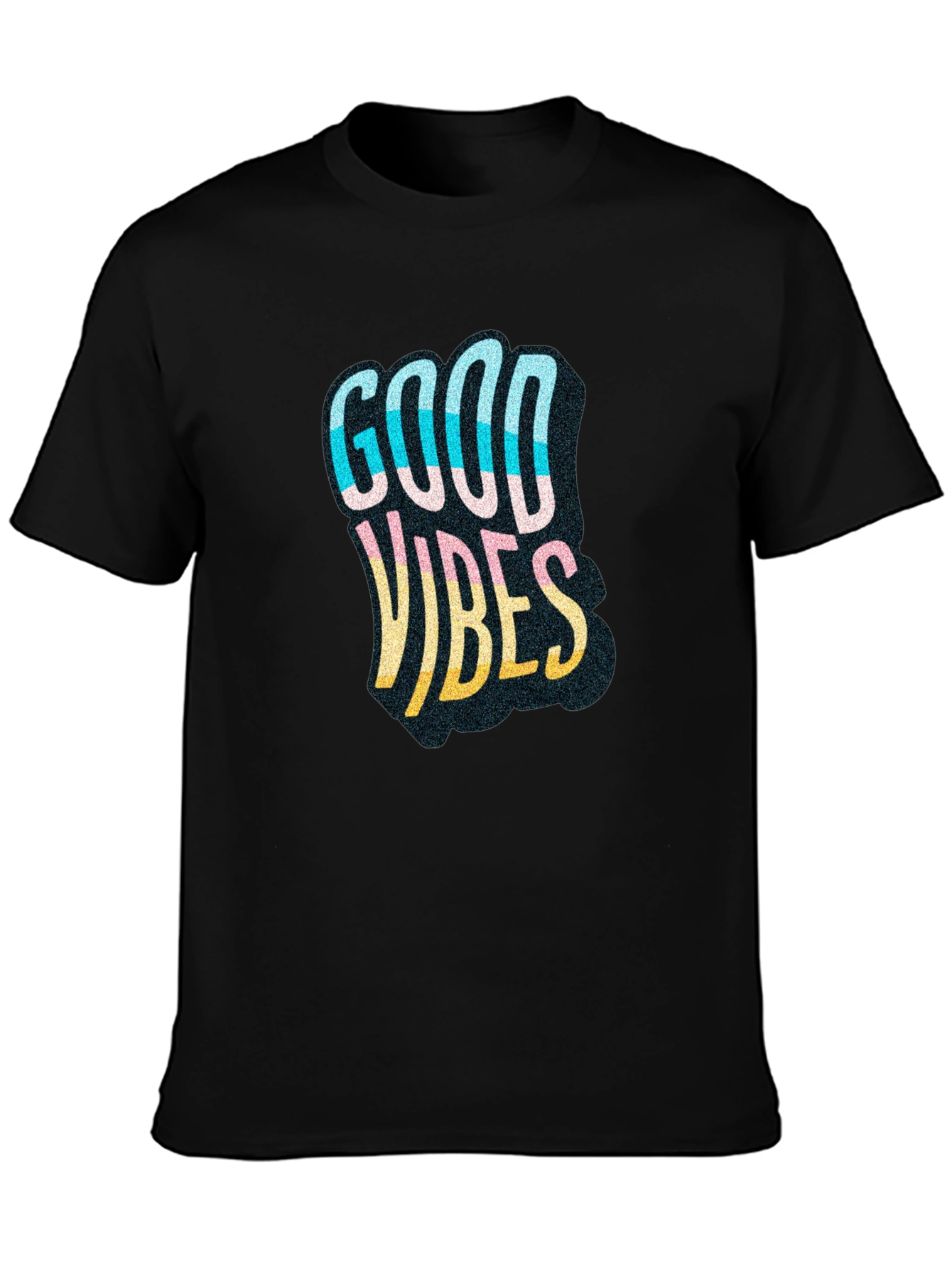 Good Vibes Graphic Tee - Mens Black T-Shirt