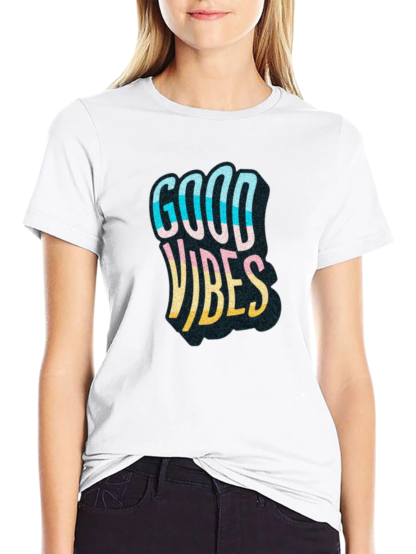 Good Vibes Graphic Tee - Mens Black T-Shirt
