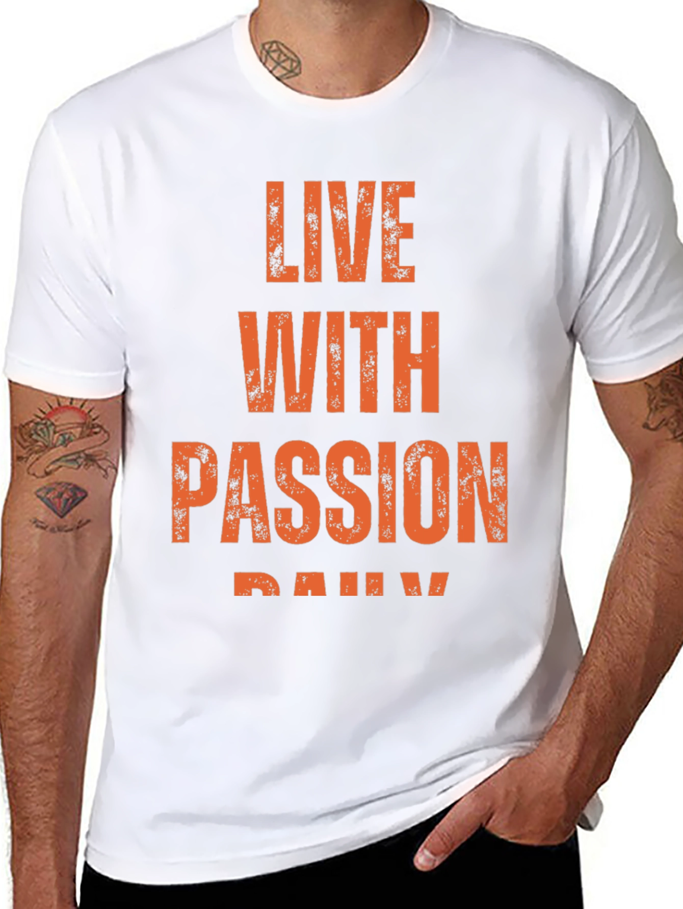 Live With Passion Daily Black T-Shirt