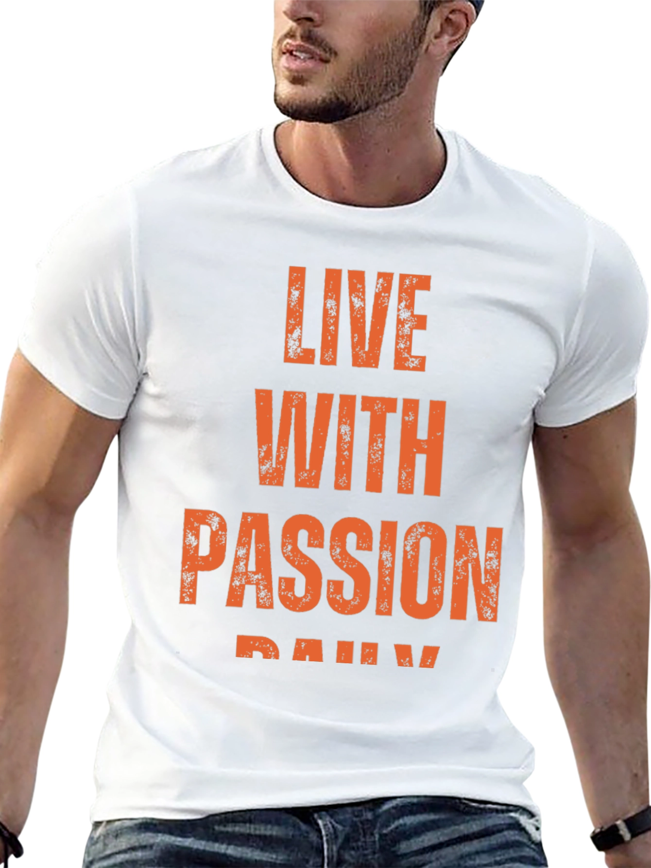 Live With Passion Daily Black T-Shirt