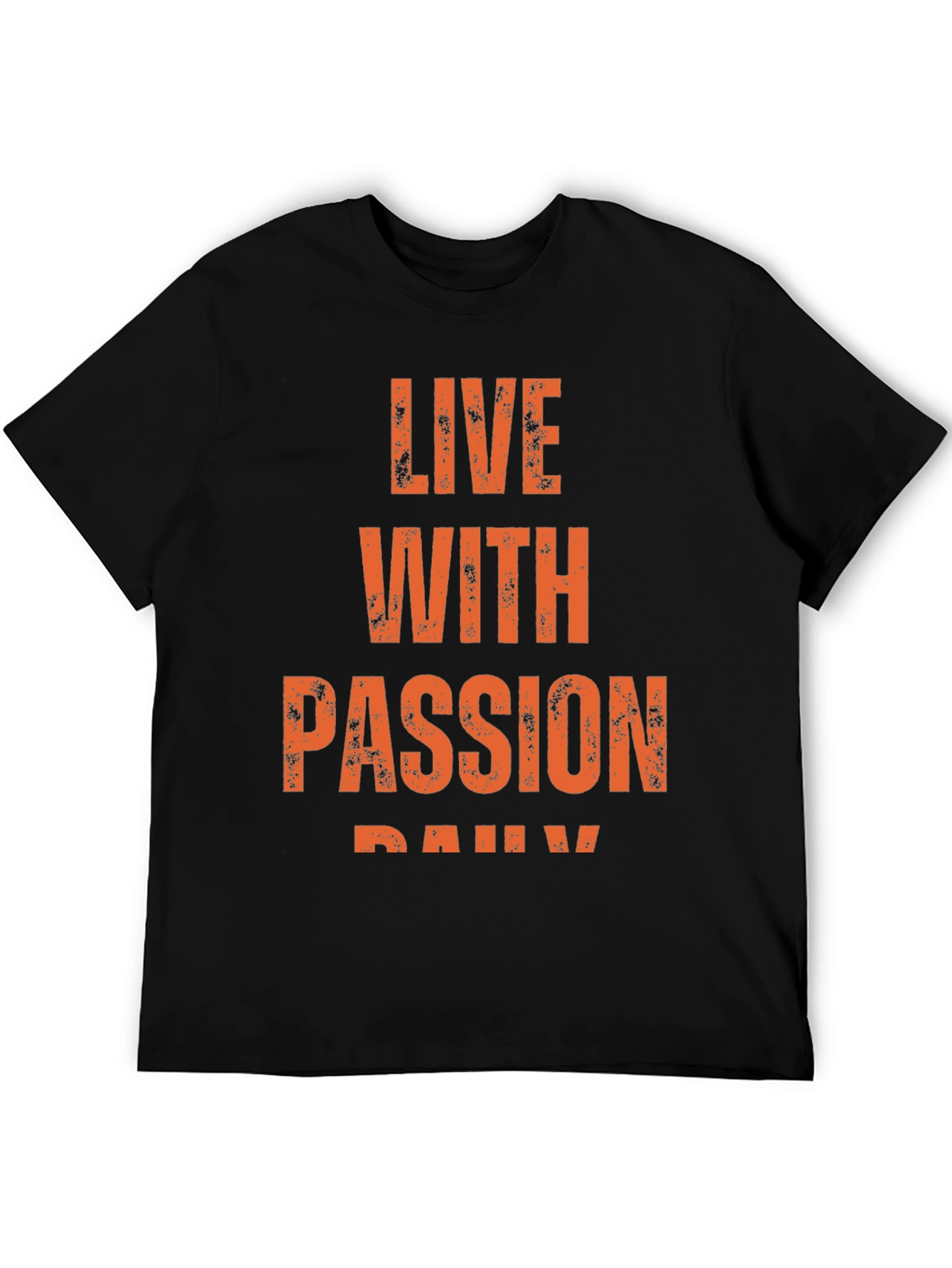 Live With Passion Daily Black T-Shirt