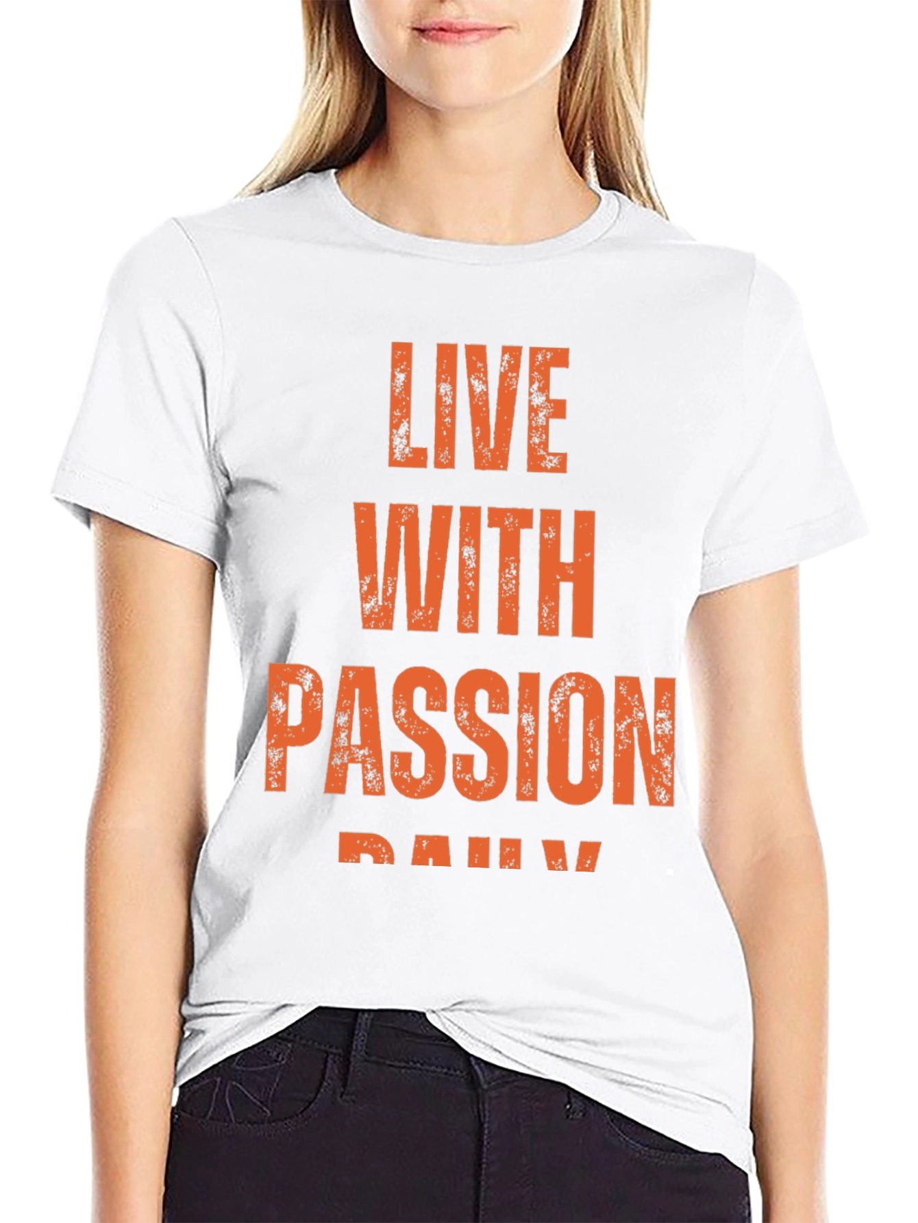 Live With Passion Daily Black T-Shirt
