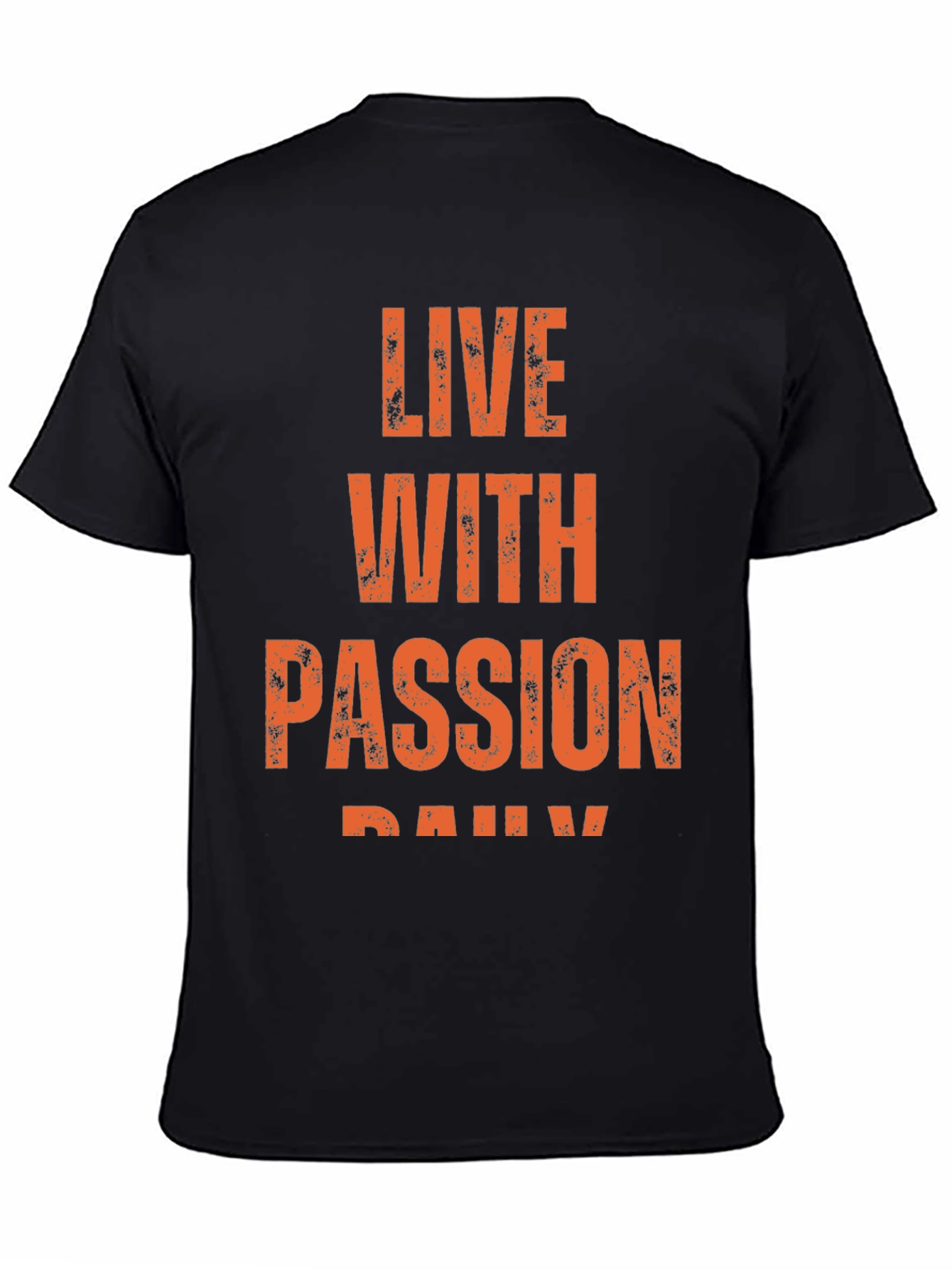 Live With Passion Daily Black T-Shirt