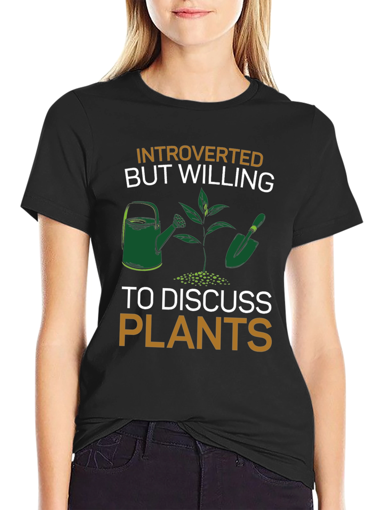 Introverted Plants T-Shirt - Gardener Gift