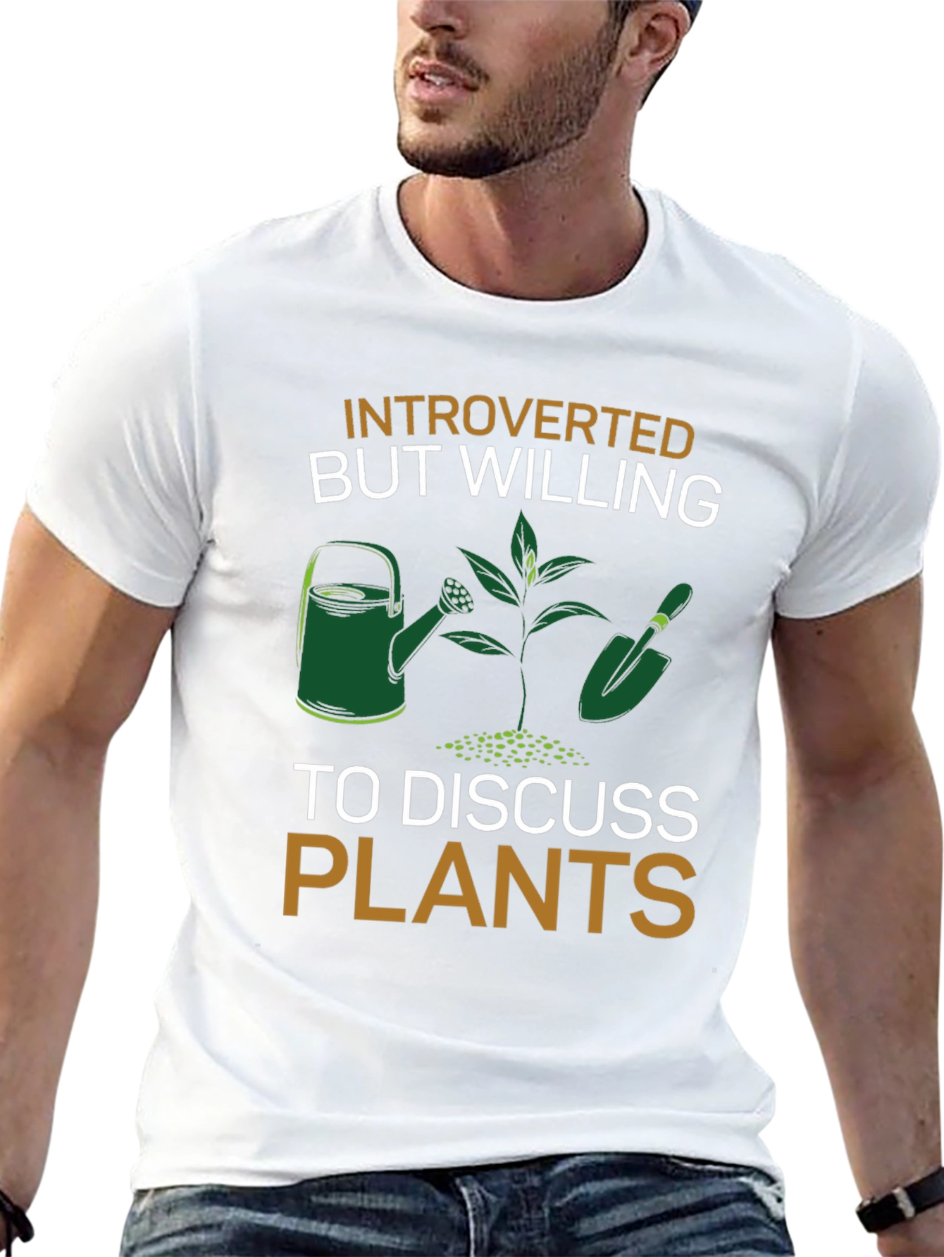 Introverted Plants T-Shirt - Gardener Gift