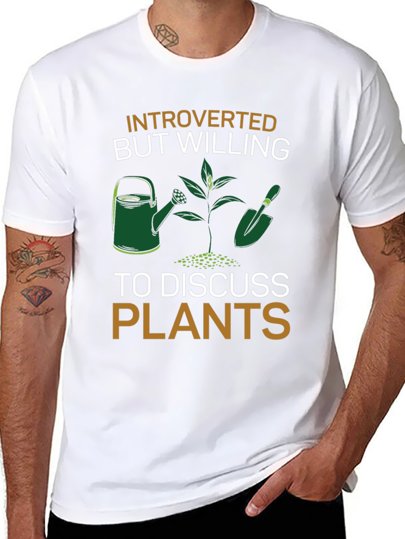 Introverted Plants T-Shirt - Gardener Gift